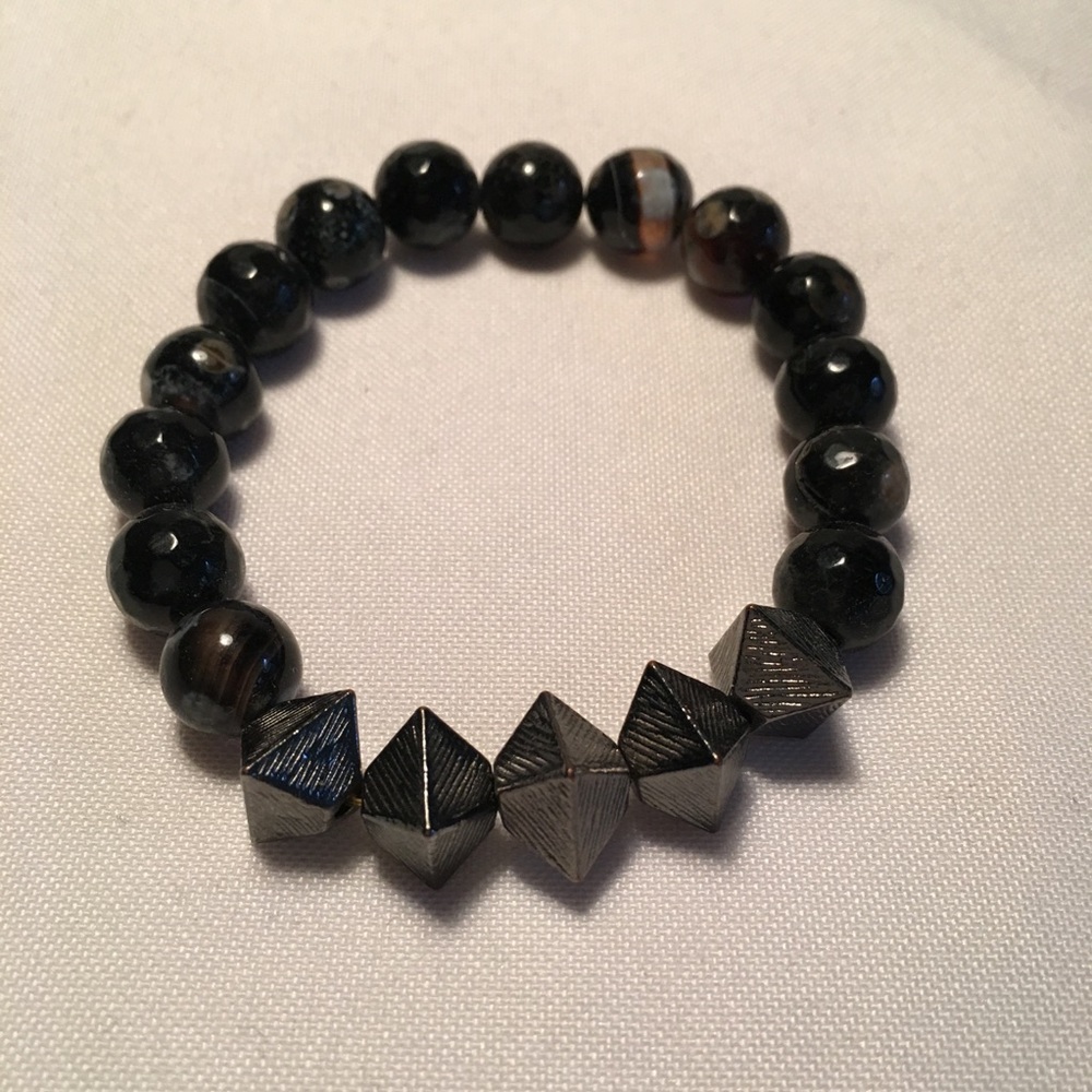 Black stone bracelet